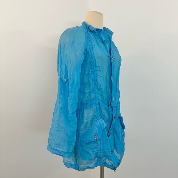 Ralph Lauren Black Label Sheer Lightweight Jacket Silk Blend | Size Small - Picture 5 of 14